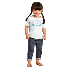 Mermaid Life Infant Toddler T Shirt-Direct To Garment Print-Brisco Baby