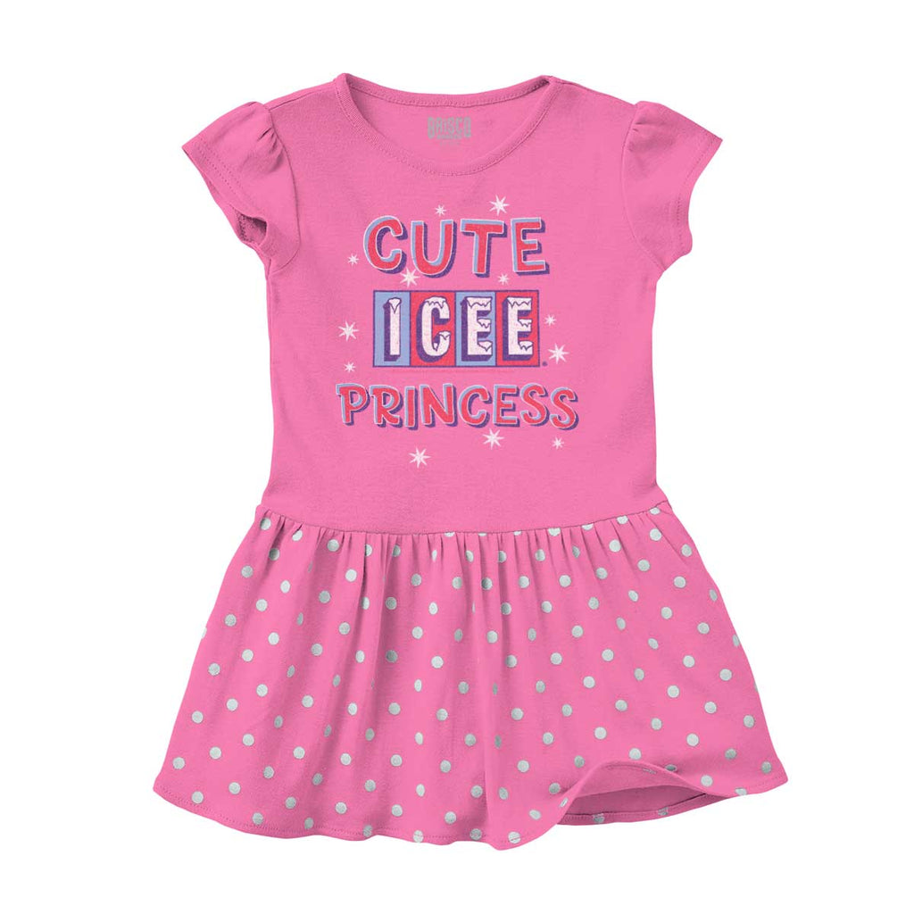 Icee Princess Baby Polka Dot Skirt Dress-Direct To Garment Print-Brisco Baby