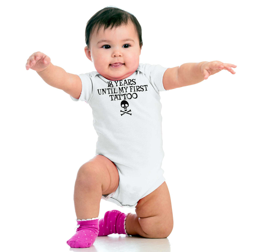 First Tattoo Romper Bodysuit-Direct To Garment Print-Brisco Baby