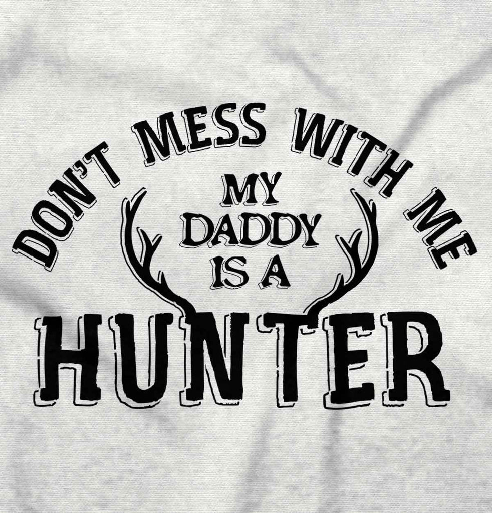 Daddy Is A Deer Hunter Romper Bodysuit-Direct To Garment Print-Brisco Baby