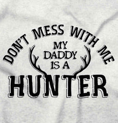 Daddy Is A Deer Hunter Romper Bodysuit-Direct To Garment Print-Brisco Baby