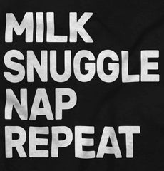 Milk Snuggle Nap Infant Toddler T Shirt-Direct To Garment Print-Brisco Baby