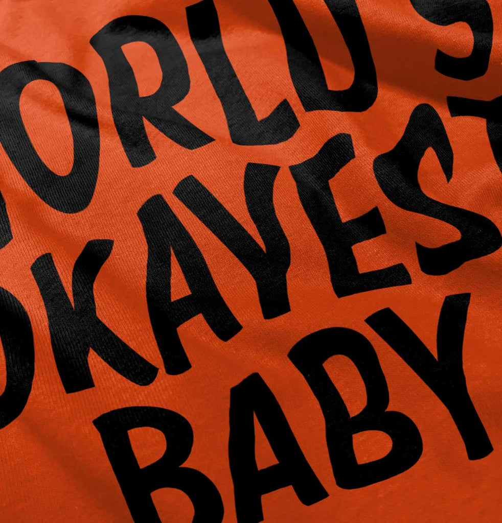 Okayest Baby Romper Bodysuit-Direct To Garment Print-Brisco Baby