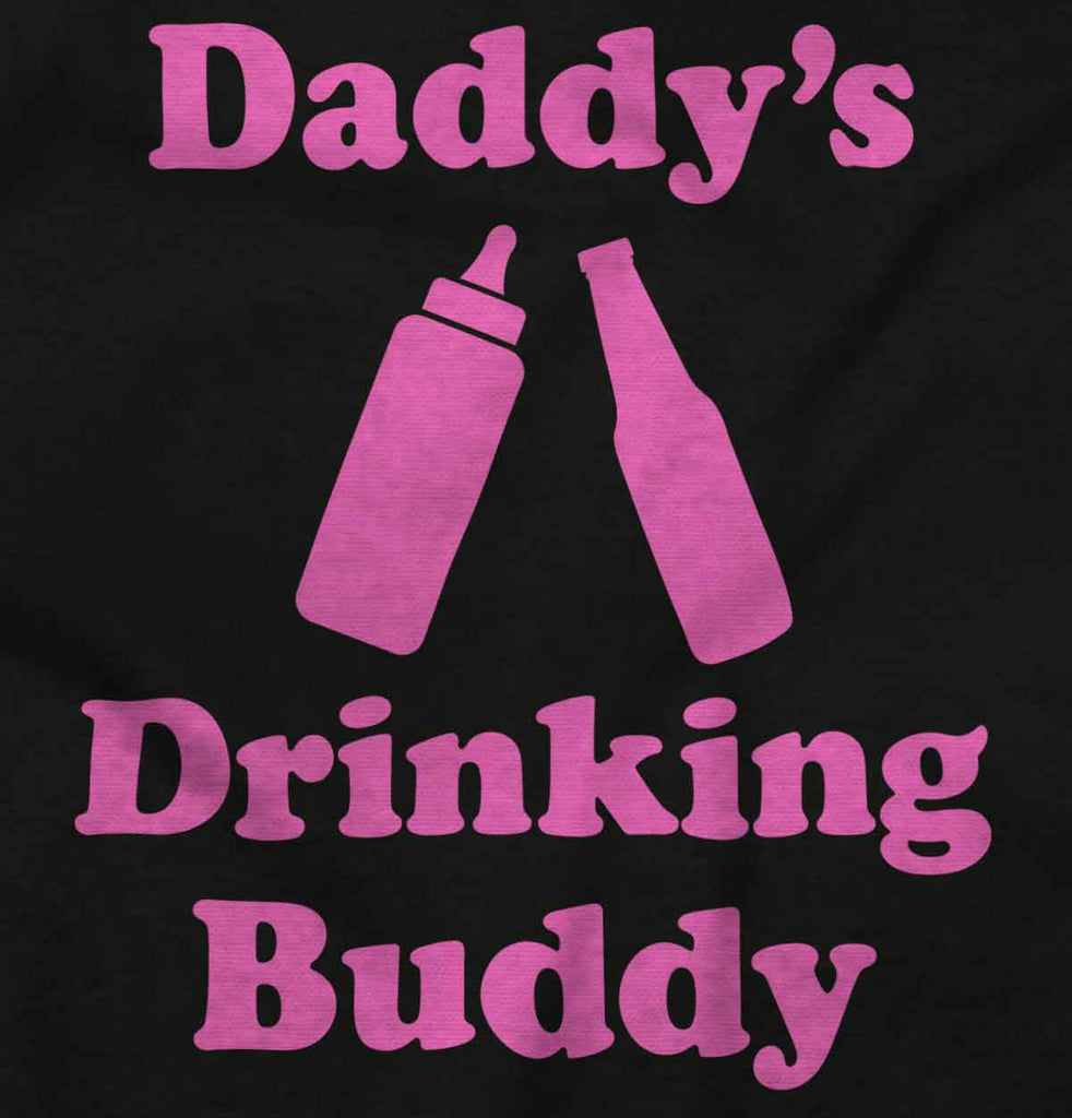 Drinking Buddy Baby Ruffled Trim Romper-Direct To Garment Print-Brisco Baby