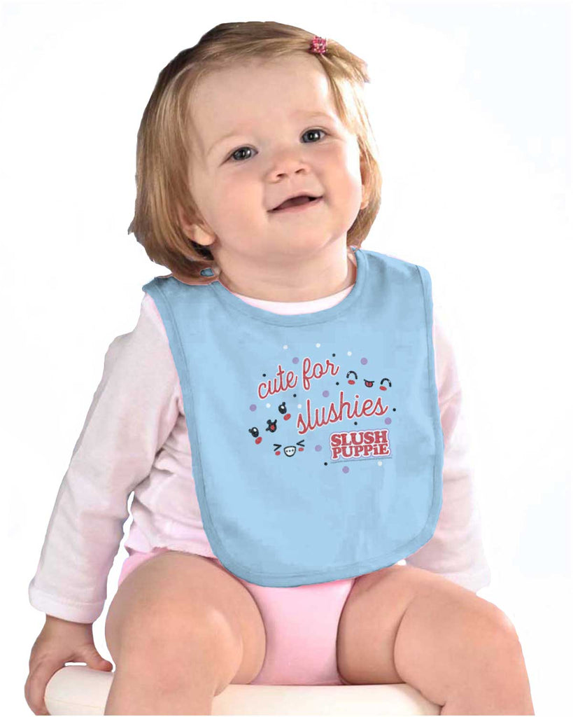 Cute For Slushies Infant Baby Bib-Direct To Garment Print-Brisco Baby