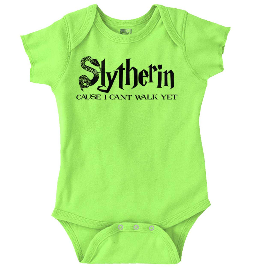 Slytherin Baby Romper Bodysuit-Direct To Garment Print-Brisco Baby