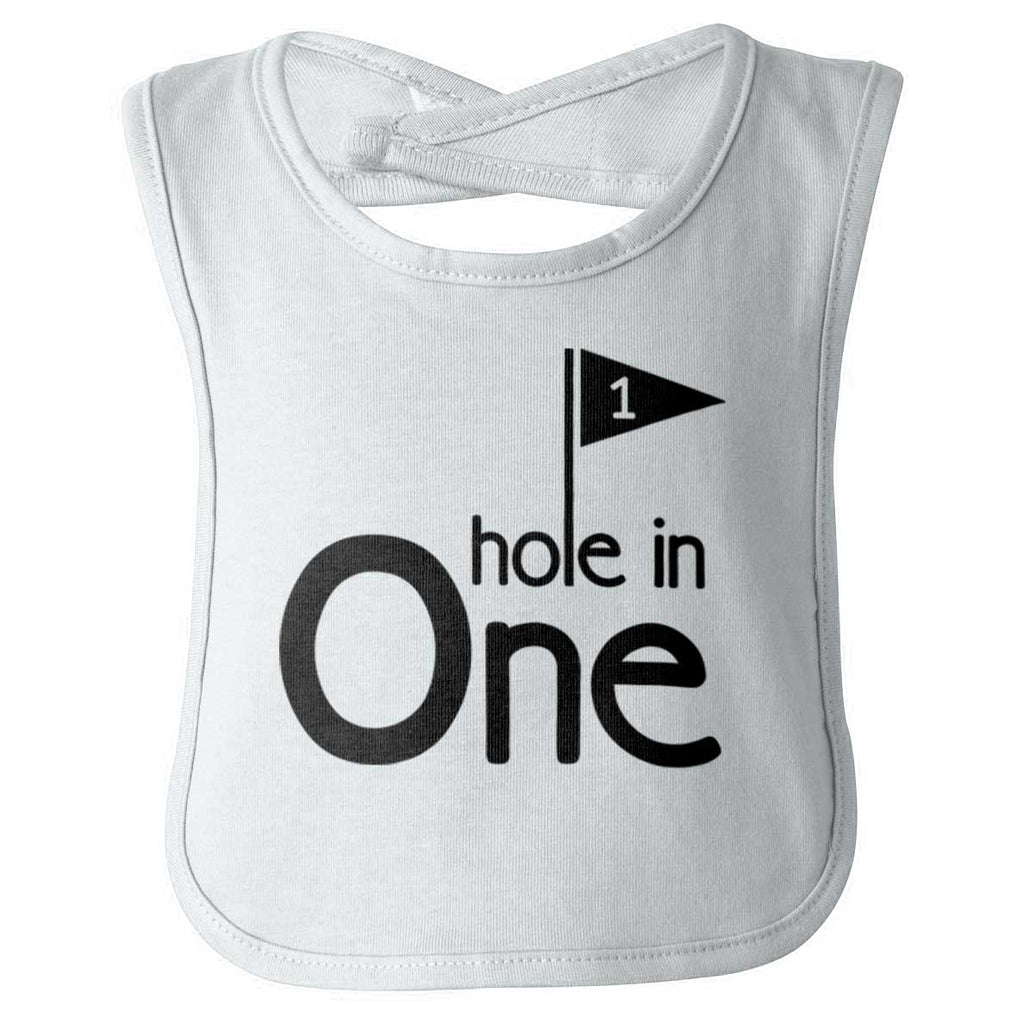 Hole In One Infant Baby Bib-Direct To Garment Print-Brisco Baby