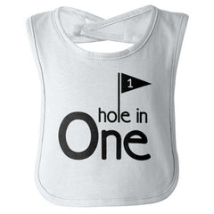 Hole In One Infant Baby Bib-Direct To Garment Print-Brisco Baby