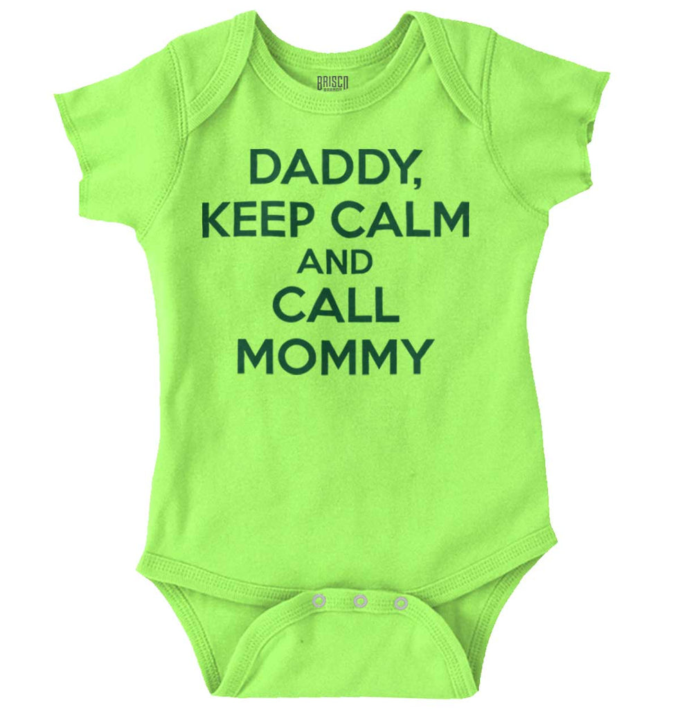 Call Mommy Romper Bodysuit-Direct To Garment Print-Brisco Baby