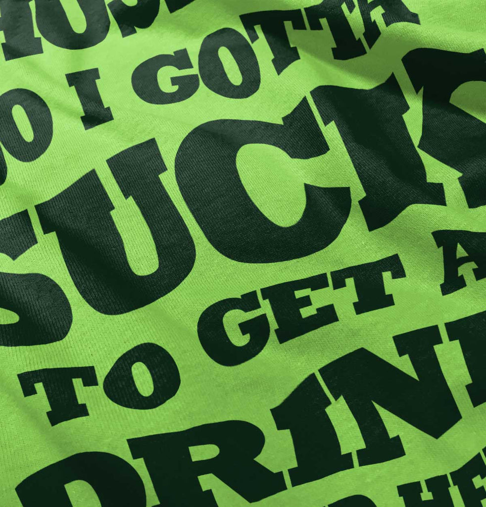 Get A Drink Romper Bodysuit-Direct To Garment Print-Brisco Baby