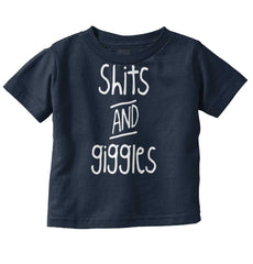 Shits and Giggles Infant Toddler T Shirt-Direct To Garment Print-Brisco Baby