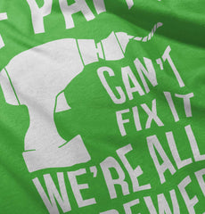 Papa Can't Fix We're Screwed Romper Bodysuit-Direct To Garment Print-Brisco Baby