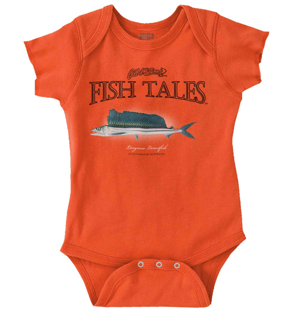 Longnose Lancetfish Romper Bodysuit-Direct To Garment Print-Brisco Baby