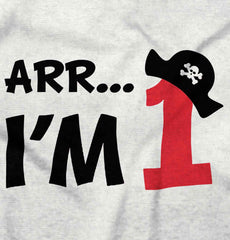 Arr I'm 1 Romper Bodysuit-Direct To Garment Print-Brisco Baby