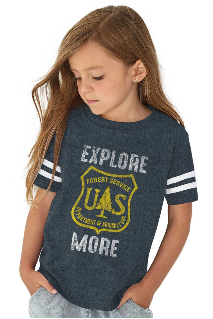 Explore More Toddler Football Jersey Tee-Direct To Garment Print-Brisco Baby