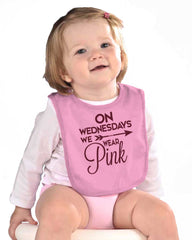 Wear Pink Infant Baby Bib-Direct To Garment Print-Brisco Baby