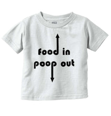 Poop out Infant Toddler T Shirt-Direct To Garment Print-Brisco Baby