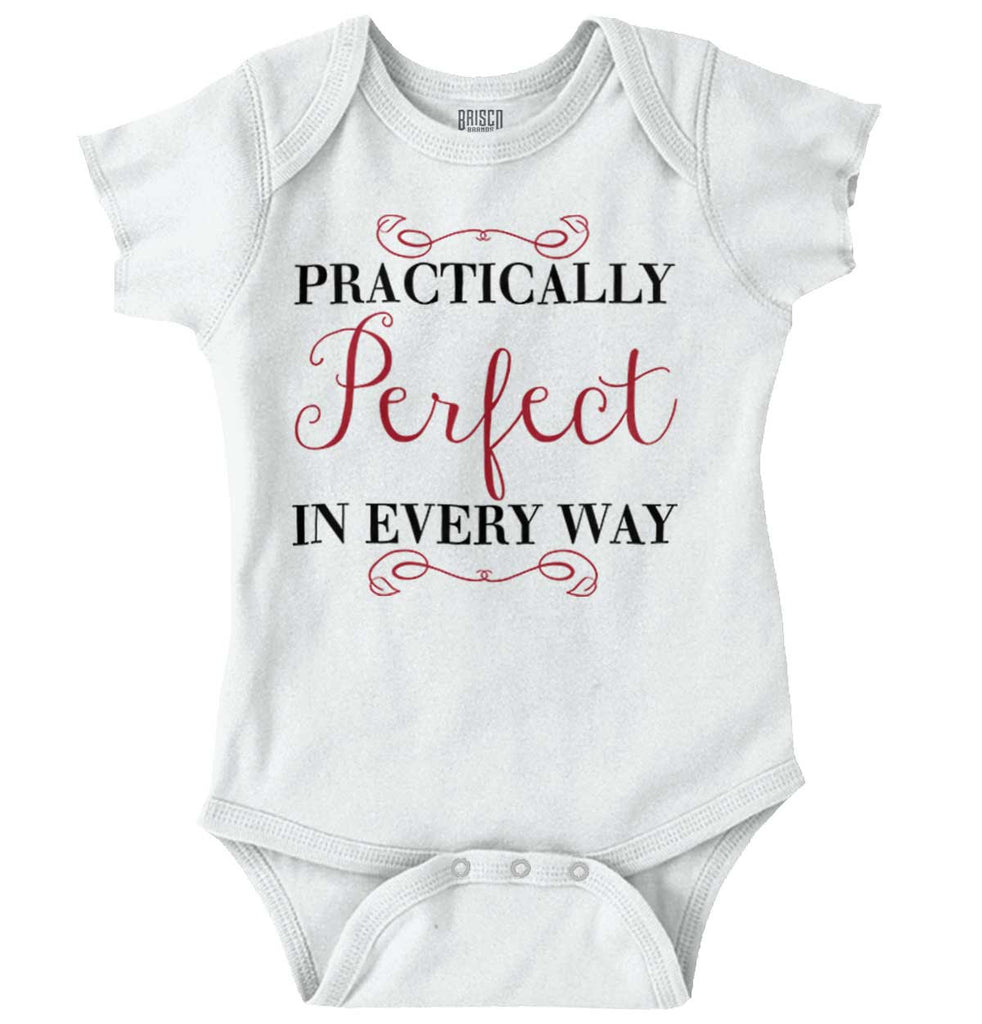 Practically Perfect Romper Bodysuit-Direct To Garment Print-Brisco Baby