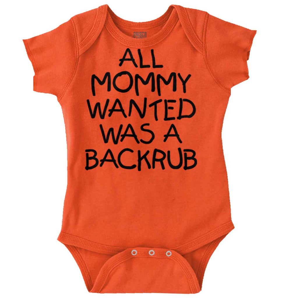 Backrub Romper Bodysuit-Direct To Garment Print-Brisco Baby