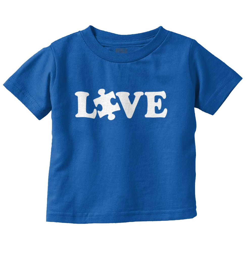 Love Autism Infant Toddler T Shirt-Direct To Garment Print-Brisco Baby