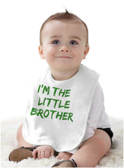 I'm The Little Brother Infant Baby Bib-Direct To Garment Print-Brisco Baby