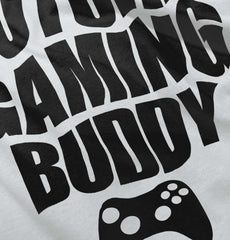 Future Gaming Buddy Toddler Ruffled Trim T-Shirt-Direct To Garment Print-Brisco Baby