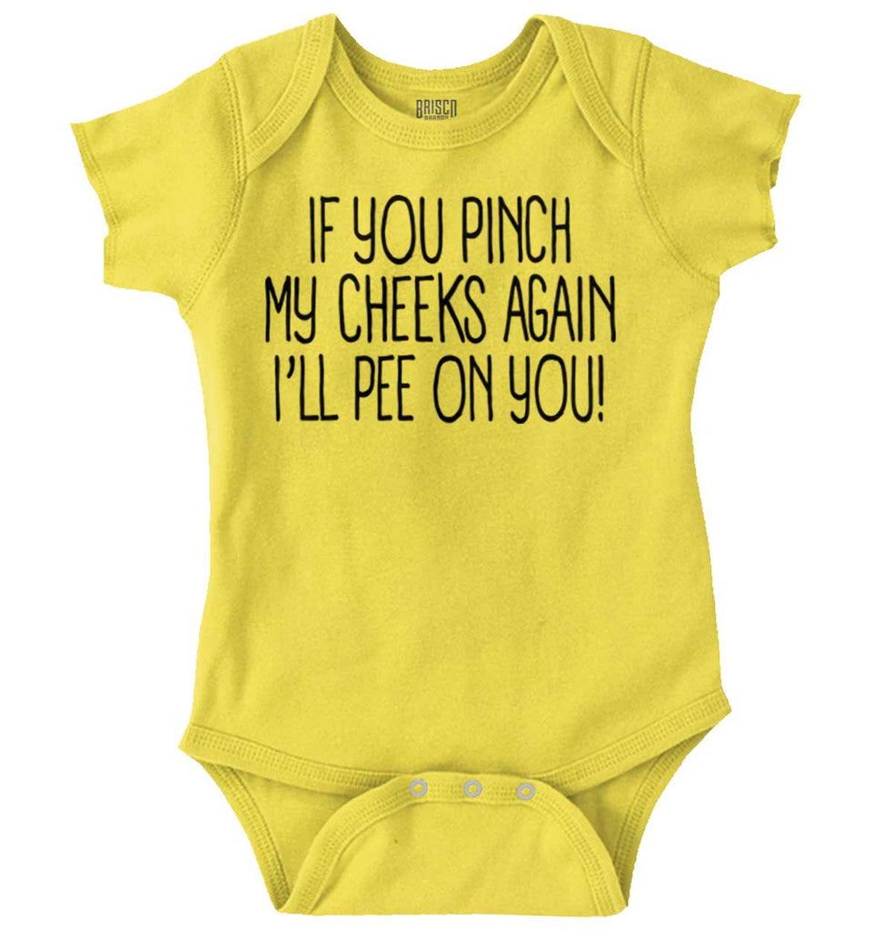 I'll Pee on You Romper Bodysuit-Direct To Garment Print-Brisco Baby