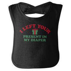 Present My Diaper Infant Baby Bib-Direct To Garment Print-Brisco Baby