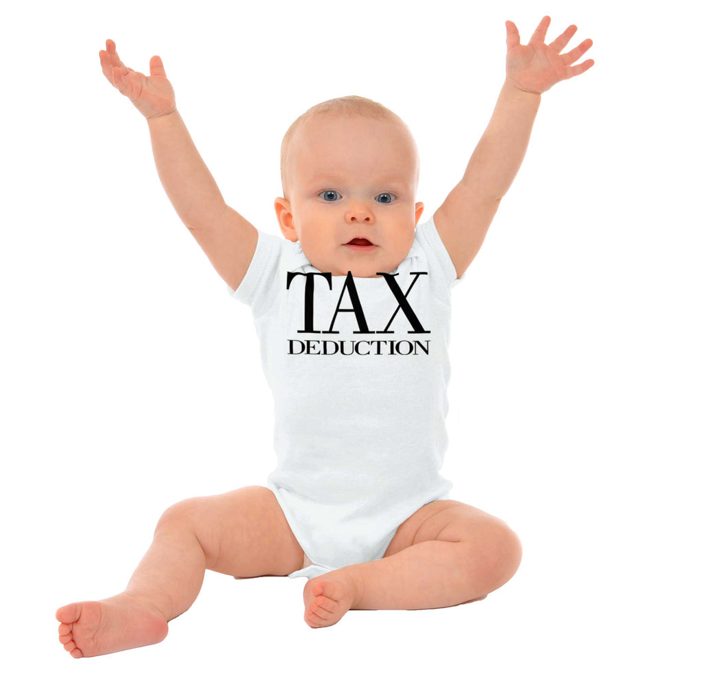 Tax Deduction Romper Bodysuit-Direct To Garment Print-Brisco Baby
