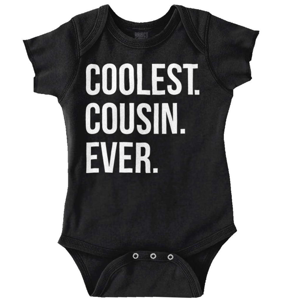 Coolest Cousin Ever Romper Bodysuit-Direct To Garment Print-Brisco Baby