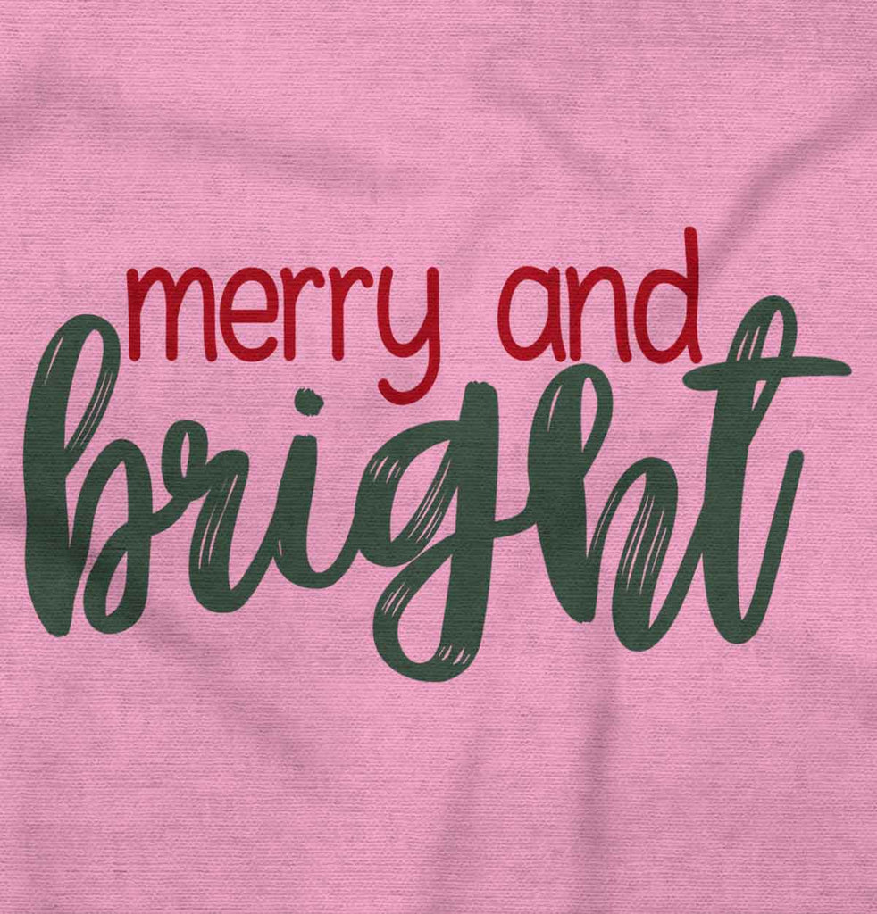 Merry And Bright Infant Toddler T Shirt-Direct To Garment Print-Brisco Baby