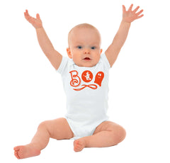 Boo Ghost Romper Bodysuit-Direct To Garment Print-Brisco Baby