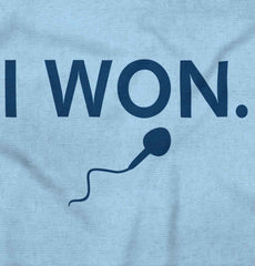 Won The Race Infant Toddler T Shirt-Direct To Garment Print-Brisco Baby