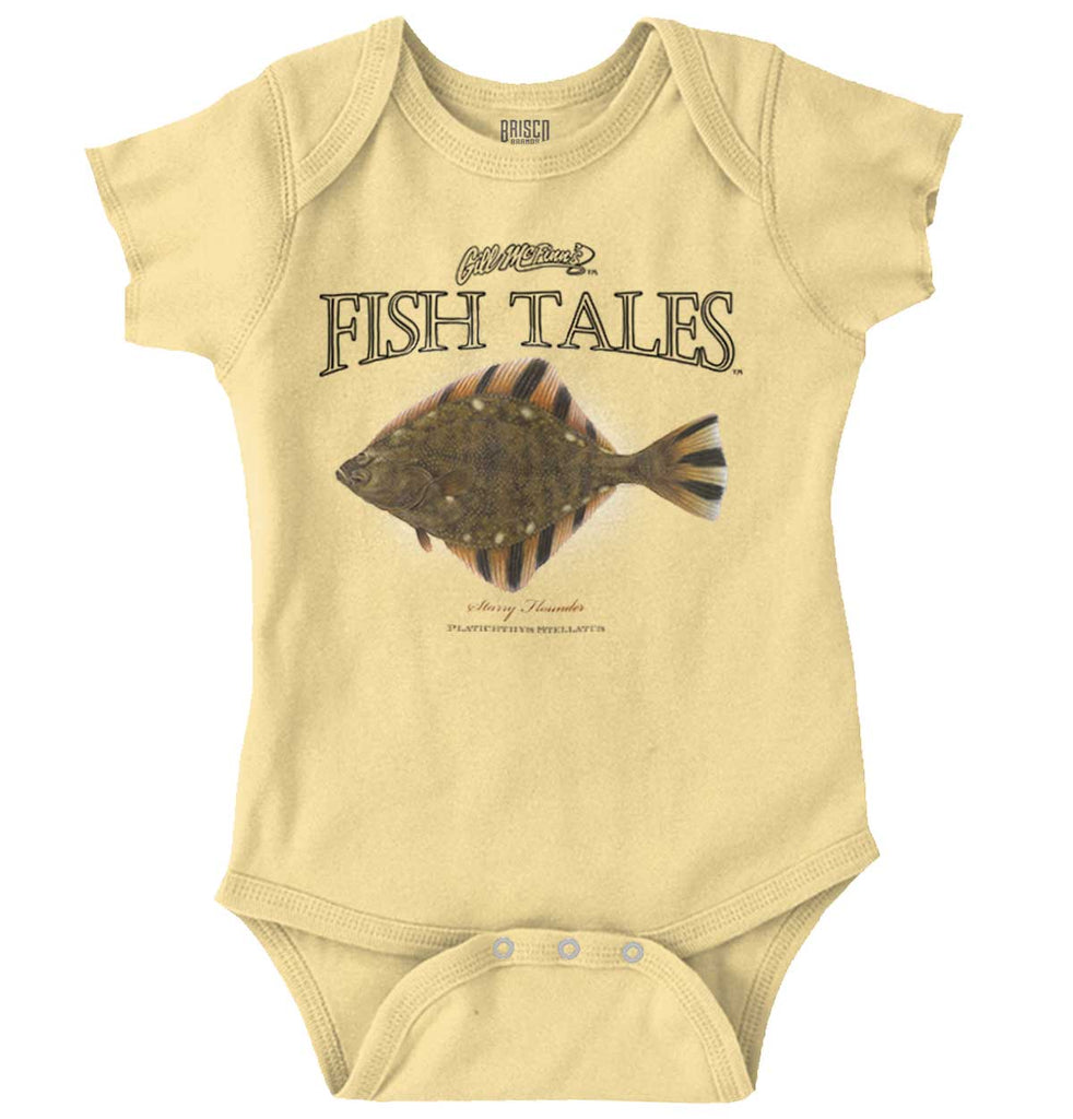 Starry Flounder Romper Bodysuit-Direct To Garment Print-Brisco Baby