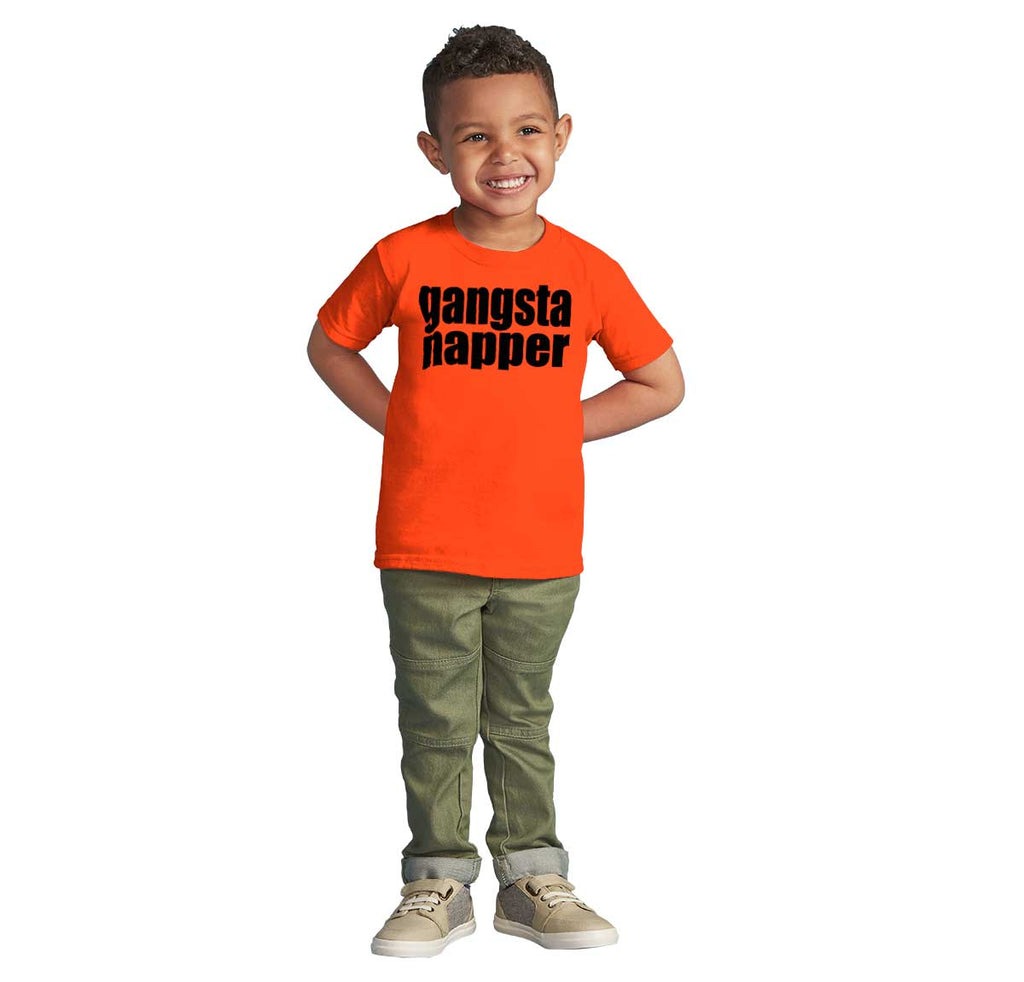 Gangsta Napper Infant Toddler T Shirt-Direct To Garment Print-Brisco Baby