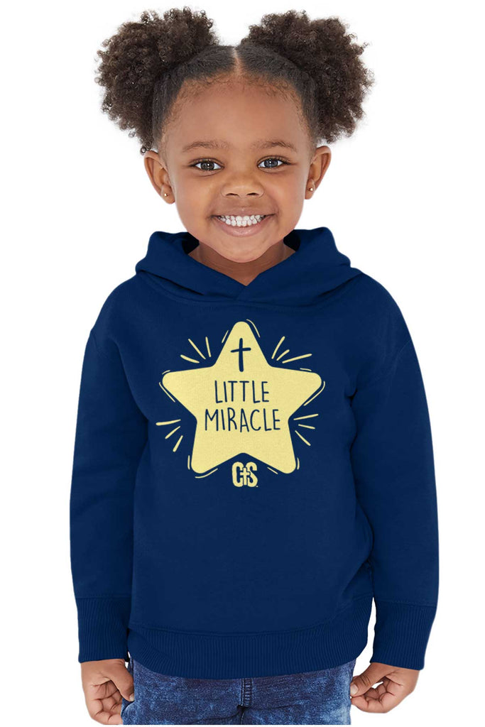 Little Miracle Toddler Pullover Hoodie-Direct To Garment Print-Brisco Baby