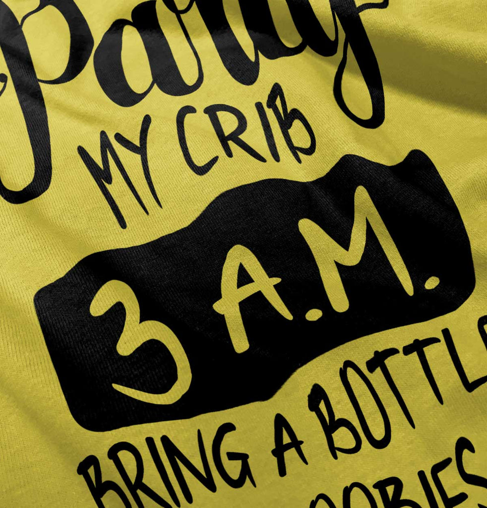 Party At My Crib Romper Bodysuit-Direct To Garment Print-Brisco Baby