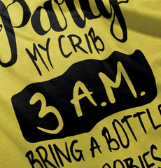 Party At My Crib Romper Bodysuit-Direct To Garment Print-Brisco Baby