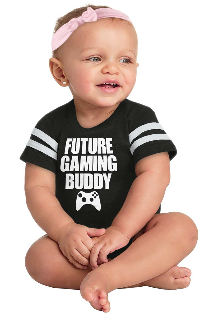 Future Gaming Buddy Football Romper Bodysuit-Direct To Garment Print-Brisco Baby