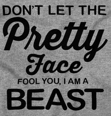 Pretty Face Infant Toddler T Shirt-Direct To Garment Print-Brisco Baby