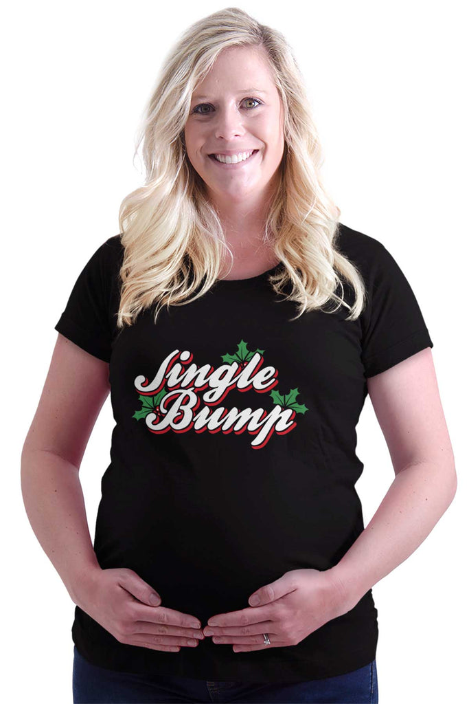 Jingle Bump Maternity T-Shirt-Direct To Garment Print-Brisco Baby
