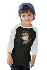 Make It Strong Toddler Baseball-Direct To Garment Print-Brisco Baby