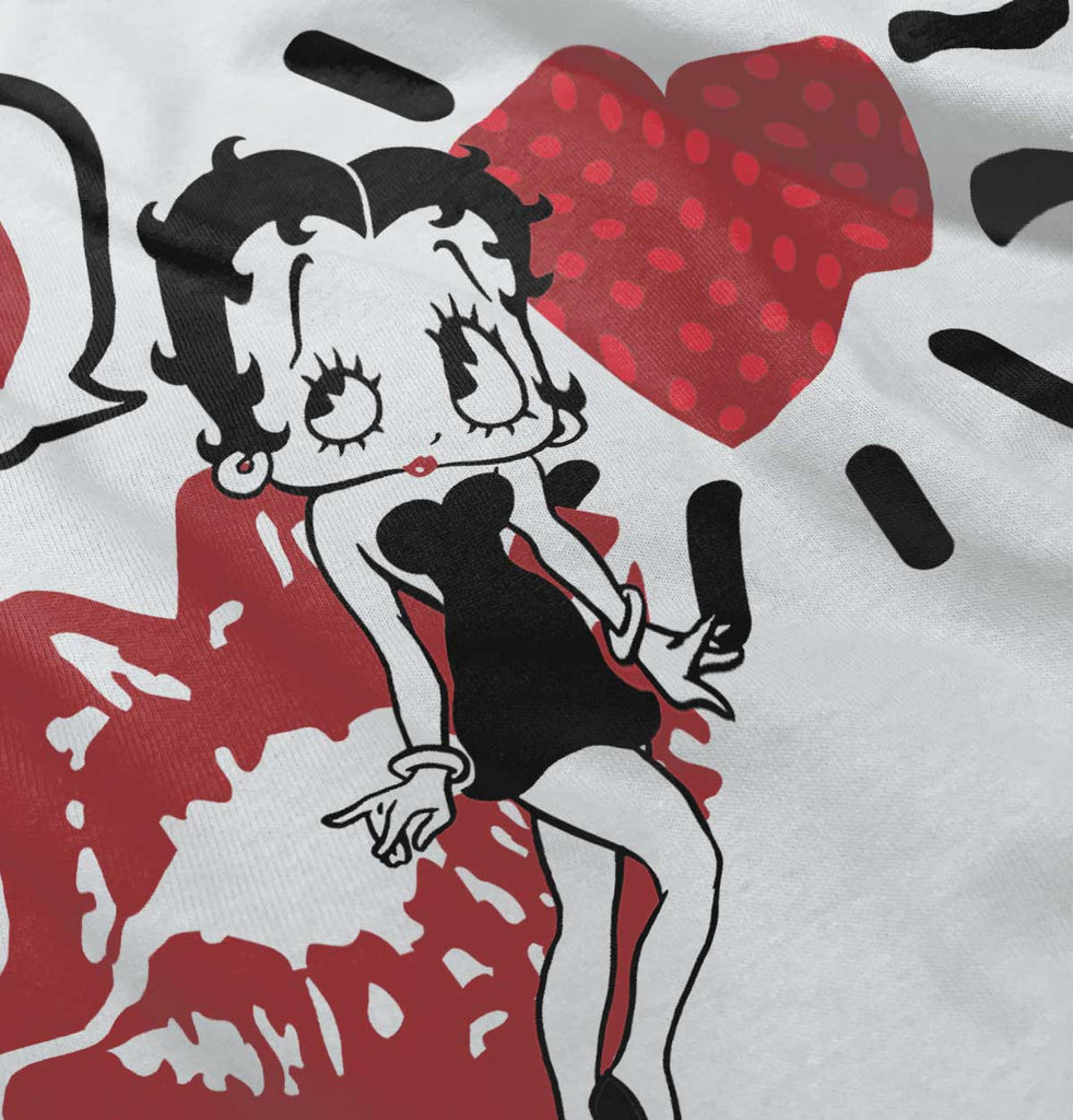 Cartoon Betty Toddler Baseball-Direct To Garment Print-Brisco Baby