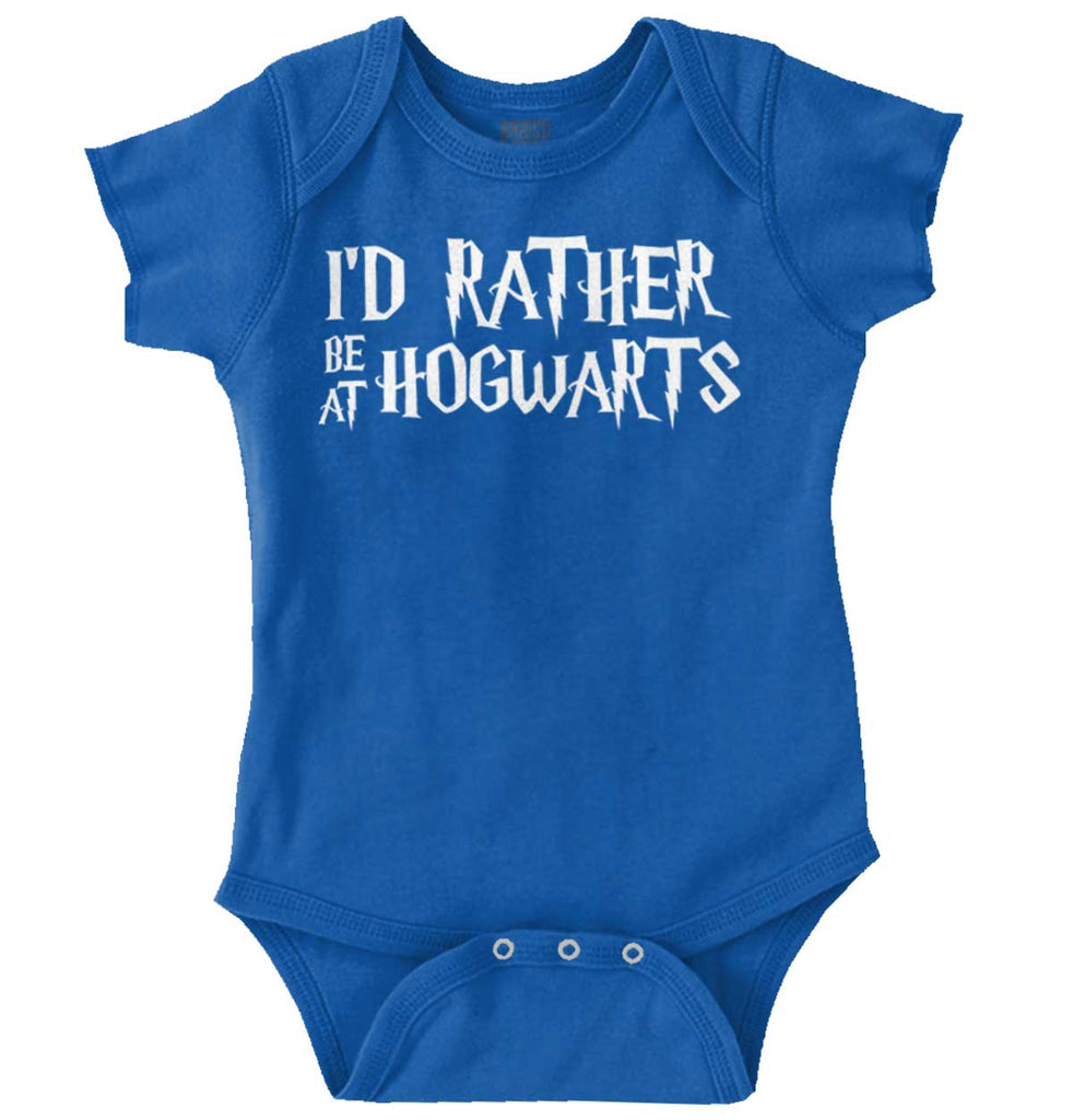 Rather Be At Hogwarts Romper Bodysuit-Direct To Garment Print-Brisco Baby