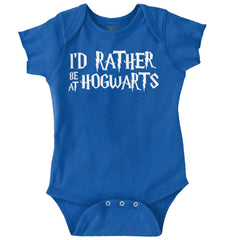 Rather Be At Hogwarts Romper Bodysuit-Direct To Garment Print-Brisco Baby
