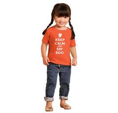 Say Boo Infant Toddler T Shirt-Direct To Garment Print-Brisco Baby