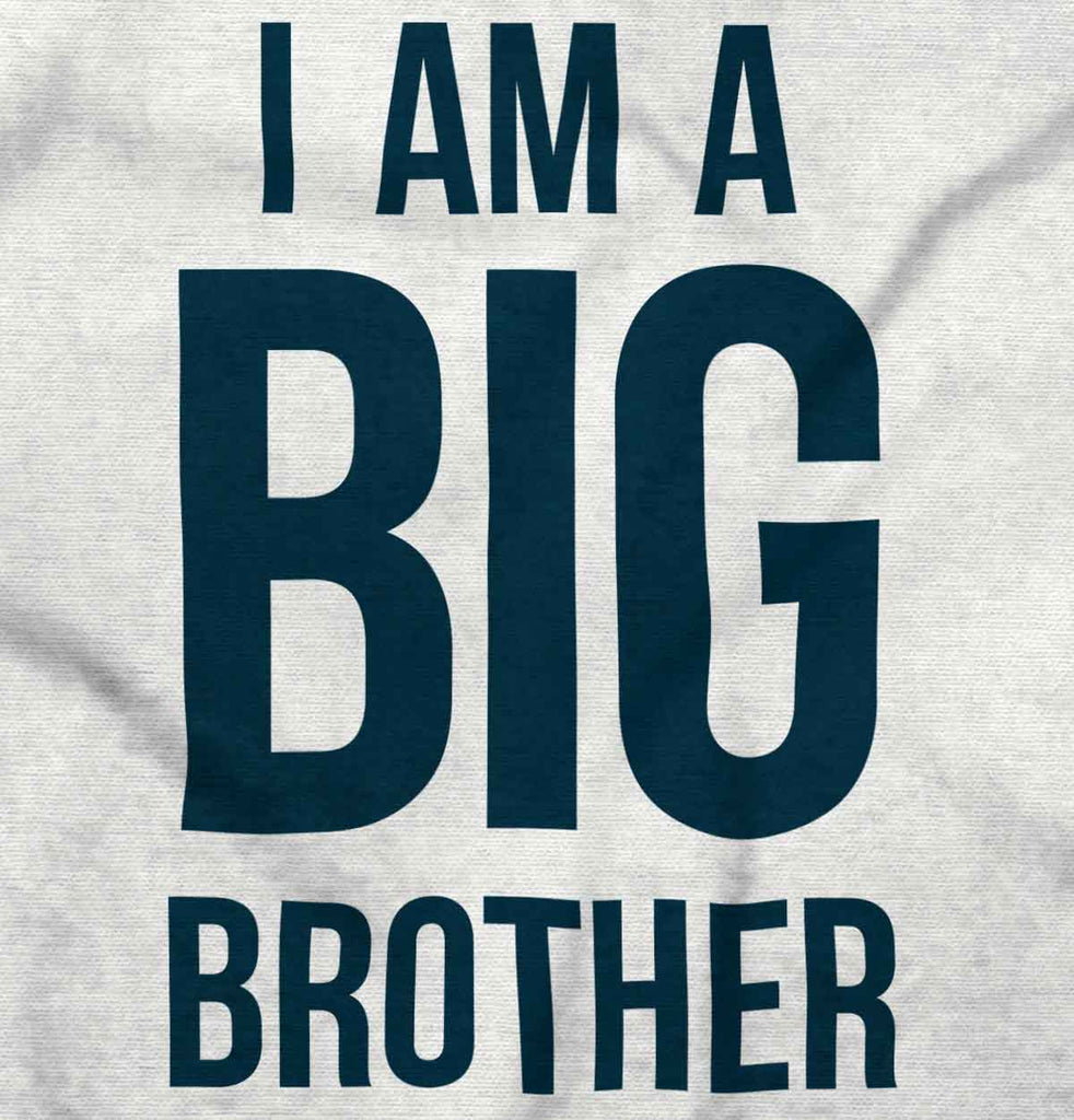 I Am A Big Brother Romper Bodysuit-Direct To Garment Print-Brisco Baby