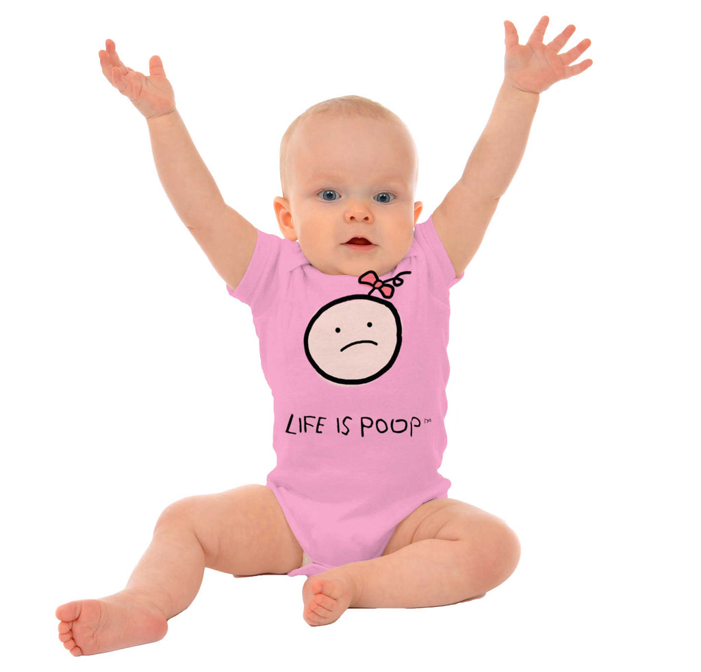 Girl Logo Romper Bodysuit-Direct To Garment Print-Brisco Baby