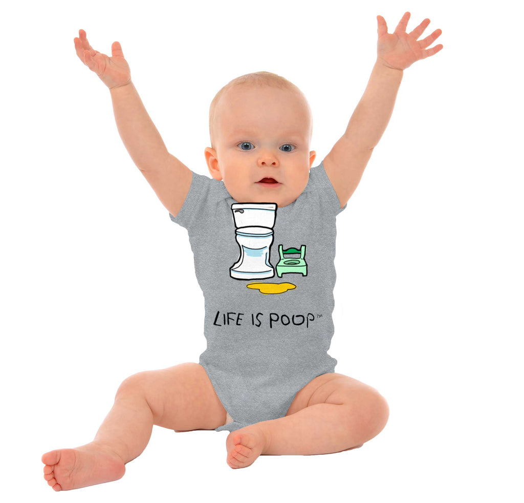 Potty Train Romper Bodysuit-Direct To Garment Print-Brisco Baby
