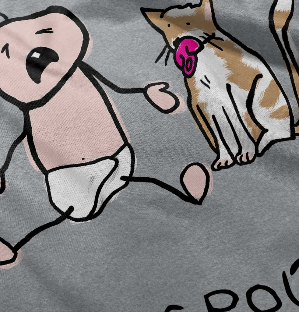 Cat Pacifier Infant Toddler T Shirt-Direct To Garment Print-Brisco Baby